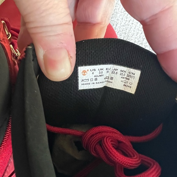 TIMBERLAND Boots-Boys Red - Picture 8 of 9